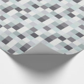 Papier Cadeau Motif blanc et gris de Pixelated (Coin)