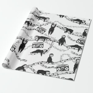Papier Cadeau Motif blanc et noir