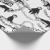 Papier Cadeau Motif blanc et noir (Coin)