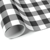 Papier Cadeau Motif blanc et noir (Coin rond)
