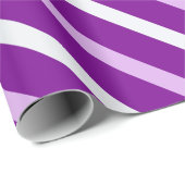 Papier Cadeau Motif blanc mou violet (Coin rond)