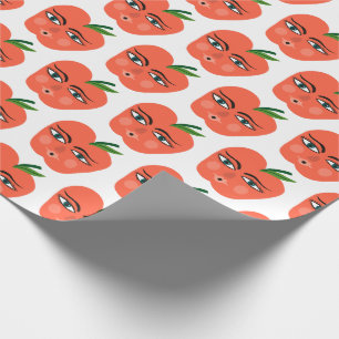 Papier cadeau Motif blanc pour pommes douces