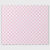 Papier Cadeau Motif blanc rose En vichy plaid (Plat)