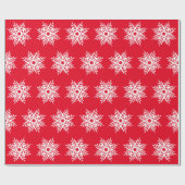 Papier Cadeau Motif blanc rouge (Plat)