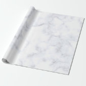 Papier Cadeau Motif blanc texture marbre (Déroulé)