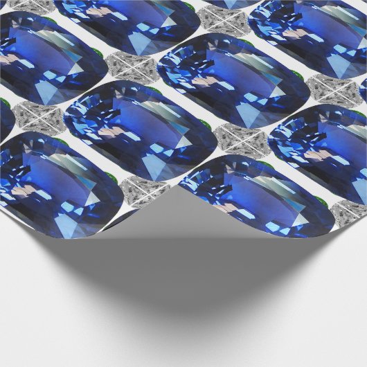 Papier Cadeau Motif bleu (Coin)