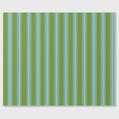 Papier Cadeau Motif bleu bleu ciel et vert (Plat)