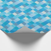 Papier Cadeau Motif bleu de Pixelated (Coin)