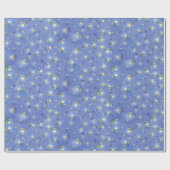 Papier Cadeau Motif bleu d'insecte de luciole (Plat)