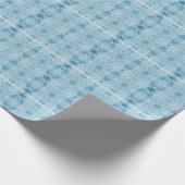 Papier Cadeau Motif bleu et blanc (Coin)