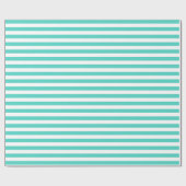 Papier Cadeau Motif bleu et blanc turquoise de rayure (Plat)