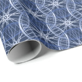 Papier Cadeau Motif bleu roue vélo (Coin rond)