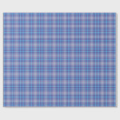 Papier Cadeau Motif bleu Tartan Plaid En vichy (Plat)