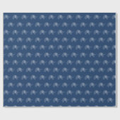 Papier Cadeau Motif Blue Elephant de la marine moderne (Plat)