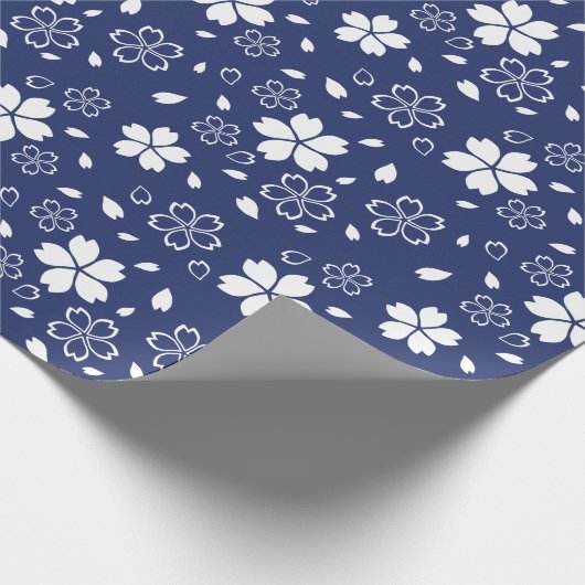 Papier Cadeau Motif Blue Sakura (Coin)