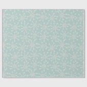 Papier Cadeau Motif Blue Snowflake (Plat)