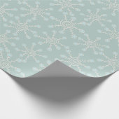 Papier Cadeau Motif Blue Snowflake (Coin)