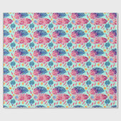 Papier Cadeau Motif Boho Feathers (Plat)