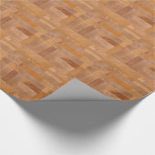 Papier Cadeau Motif Bois Rustique (Coin)