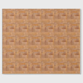 Papier Cadeau Motif Bois Rustique (Plat)