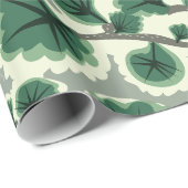 Papier Cadeau Motif Bonsai Tree (Coin rond)