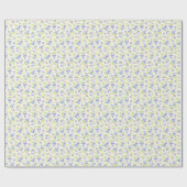 Papier Cadeau Motif botanique de myrtille à l'aquarelle mignon (Plat)