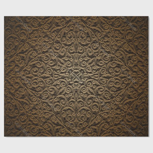 Papier Cadeau Motif brocart (Plat)