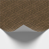 Papier Cadeau Motif Brown de Houndstooth Coche de verre (Coin)