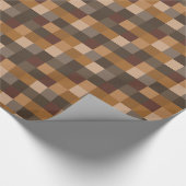 Papier Cadeau Motif Brown de Pixelated (Coin)