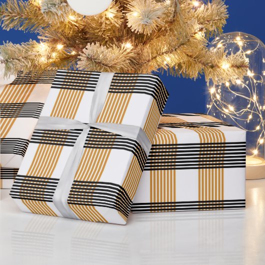 Papier Cadeau Motif Brown de vérification du service (Vacances)