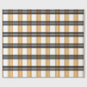 Papier Cadeau Motif Brown de vérification du service (Plat)