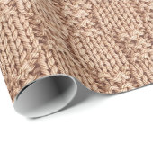 Papier Cadeau Motif Bubble Knit Stitch par Shirley Taylor (Coin rond)