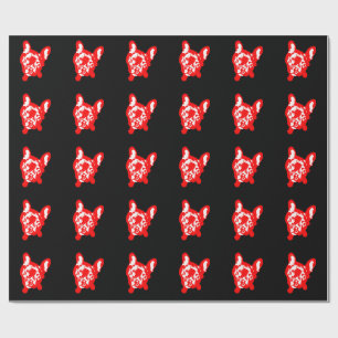 Papier Cadeau Motif Bulldog