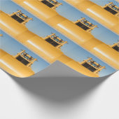 Papier Cadeau Motif Bulldozer jaune (Coin)
