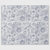 Papier Cadeau Motif cachemire coloré (Plat)