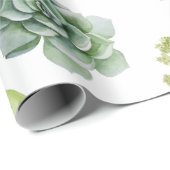 Papier Cadeau Motif Cactus (Coin rond)