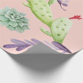 Papier Cadeau Motif Cactus 8 (Coin)