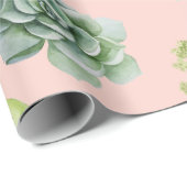 Papier Cadeau Motif Cactus 8 (Coin rond)