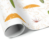 Papier Cadeau Motif, cactus, texture de sable, st mexicain (Coin rond)