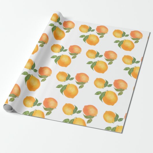 Papier Cadeau motif cadeau Sukkot enveloppant le citron (Déroulé)