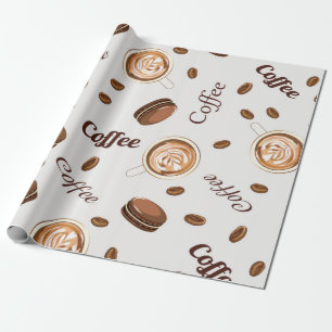 Papier Cadeau Motif café