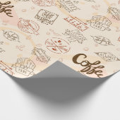 Papier Cadeau Motif café (Coin)