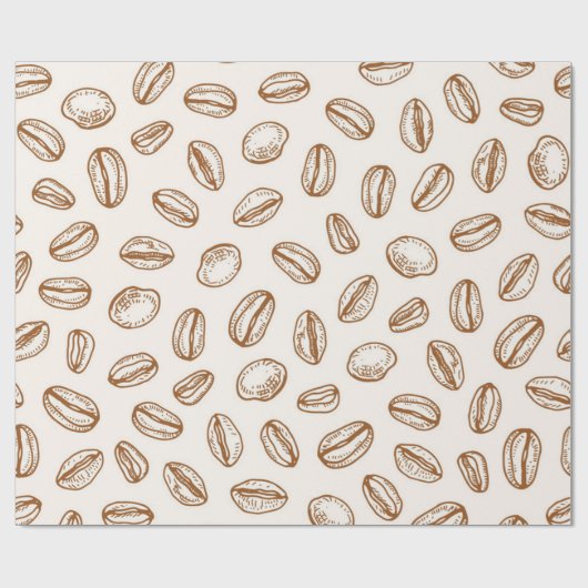 Papier Cadeau Motif café (Plat)