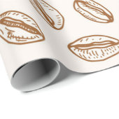 Papier Cadeau Motif café (Coin rond)