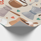 Papier Cadeau Motif café (Coin)