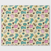 Papier Cadeau Motif café (Plat)