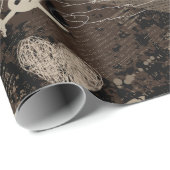 Papier Cadeau Motif café (Coin rond)