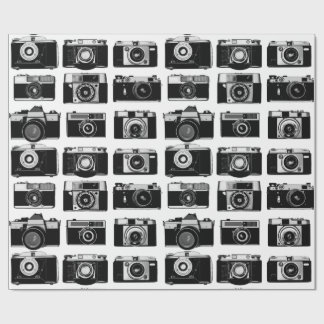 Papier Cadeau MOTIF CAMÉRAS DE FILM PHOTO CLASSIQUE 35mm