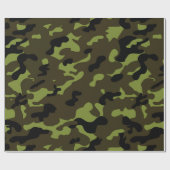 Papier Cadeau Motif Camo de l'armée (Plat)
