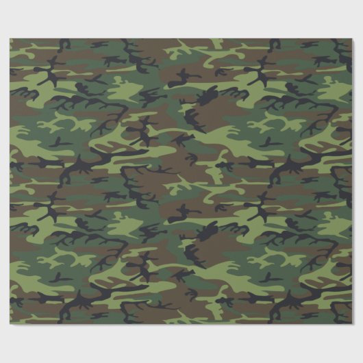 Papier Cadeau Motif Camouflage (Plat)
